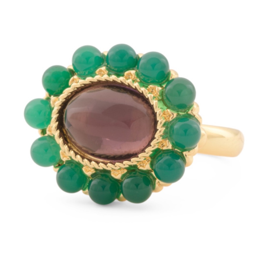 Ben Amun Statement Gemstone Cocktail Ring  9 New